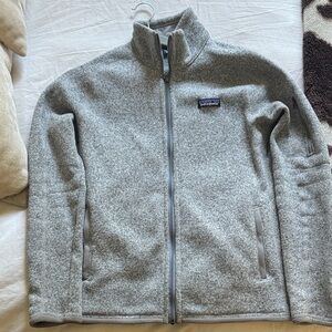 Patagonia Light Gray Fleece Jacket